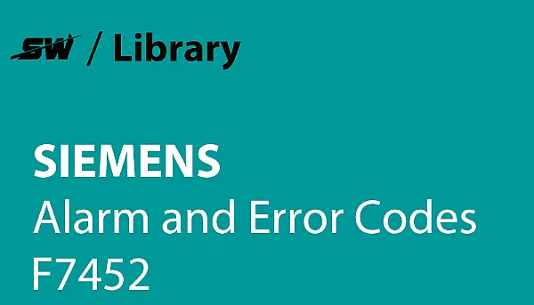 ¿Cómo solucionar la alarma Siemens F7452?