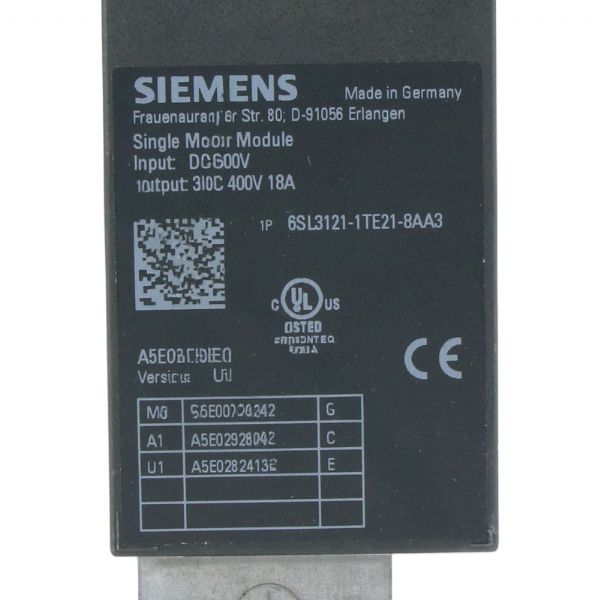 Siemens 6SL3121-1TE21-8AA3 - 38502