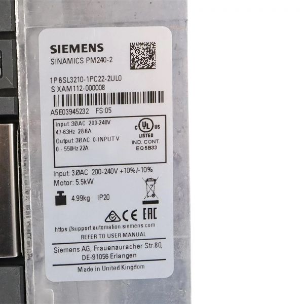 6SL3210-1PC22-2UL0 - 63362