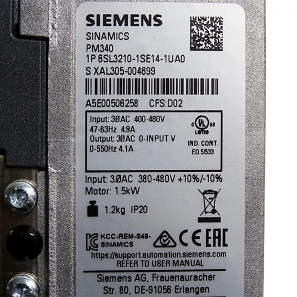 6SL3210-1SE14-1UA0 - 63390