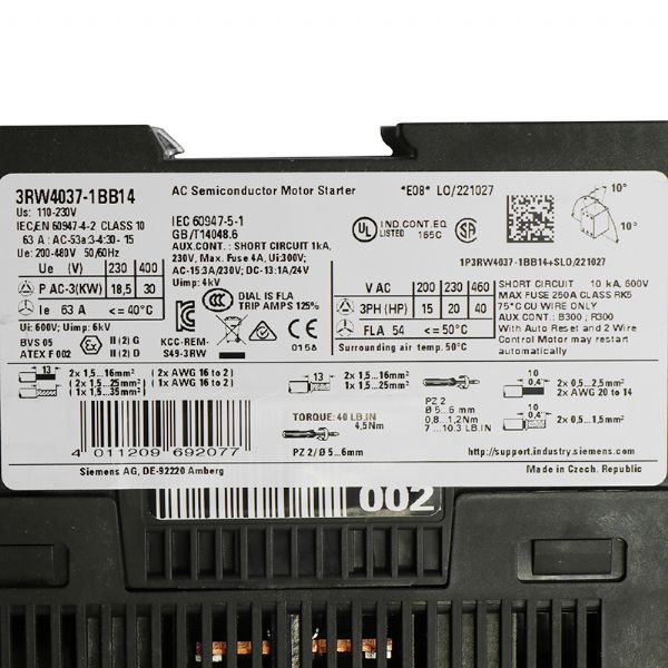 3RW4037-1BB14 - 61400